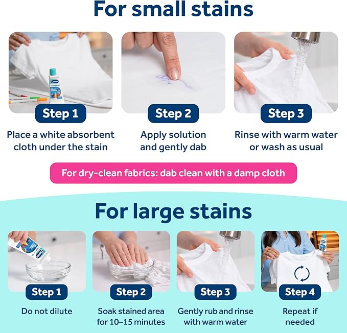 Carbona Stain Devils #3 (1.7 Fl Oz), Targeted Spot Cleaner for Ink, Marker & Crayon Stains, Safe on Skin & Washable Fabrics