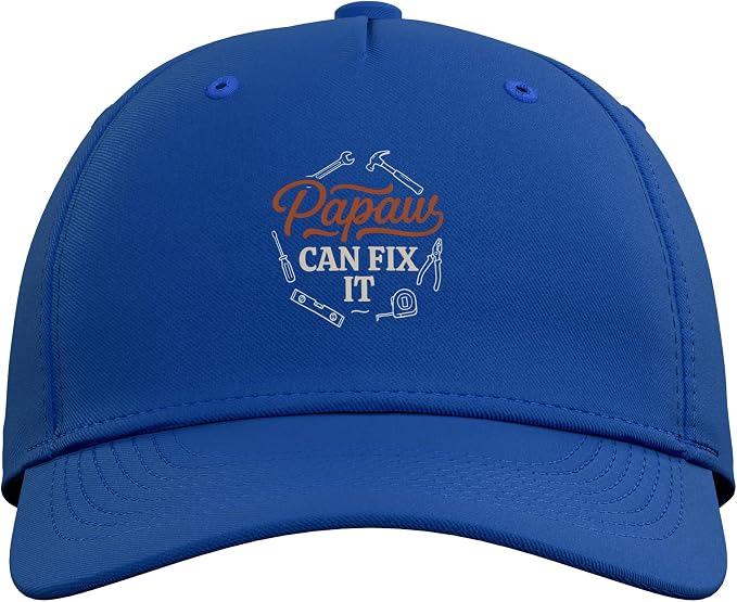 Papaws Can Fix It Handyman Repair Tool Humor Adjustable Baseball Hat