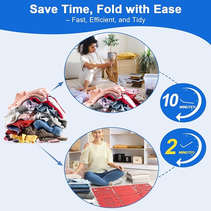 BoxLegend V3 Shirt Folder Board Tshirt Clothes Folding Board, Red | Shirt Folding Board,Durable,Laundry Sorter and Liner,Flip and Fold