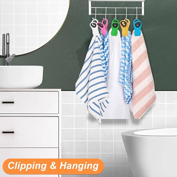 Jetmore 12 Pack Chip Clips Bag Clips, Office Paper Clamps, Magnetic Food Clip for Bread Bag, Refrigerator, Snack, Kitchen, Office, Packages, Colorful Plastic Clip Heavy Duty
