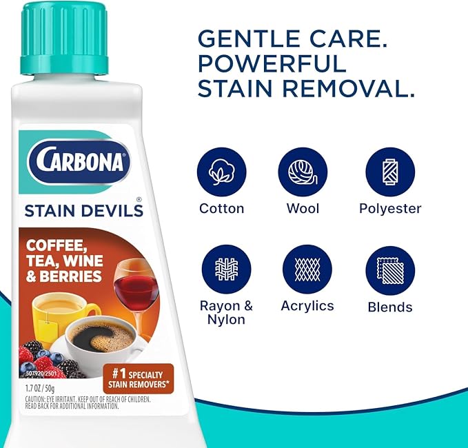 Carbona Stain Devils Laundry Stain Remover Variety Pack (8 Count) – Removes Blood, Oil, Ink, Rust, Grass, Coffee, Food & Tough Stains (Variety Pack)