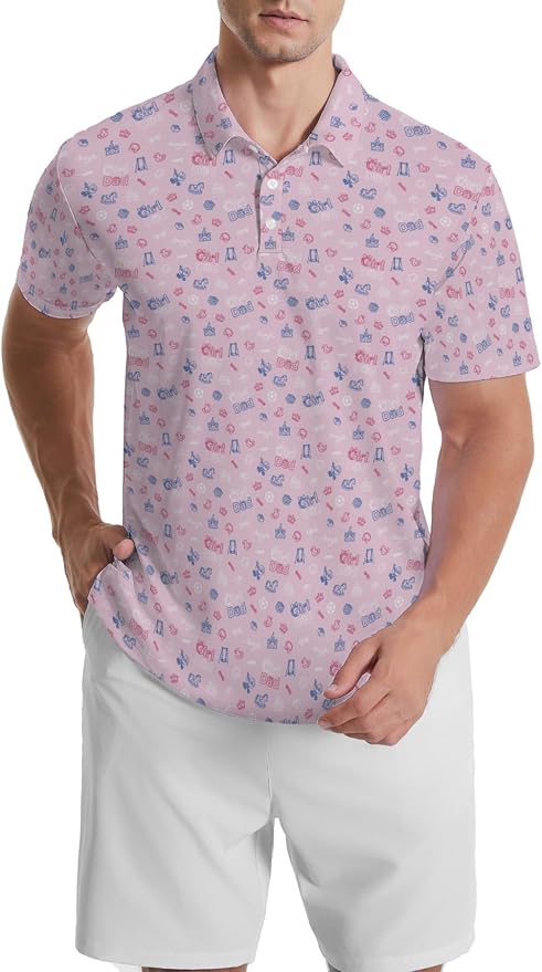 Polo Shirts for Men Moisture Wicking Mens Polo Shirts Patriotic Shirts for Men