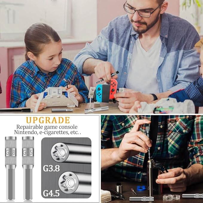 LIFEGOO Precision Screwdriver Set,Mini Repair Tool Kit with Torx Triwing Bits Repair for Electronics Computer, Macbook, Laptop, PC, RC, PS5, iphone,Jewelers, XBOX, Glasses,Camera,Eyeglasses