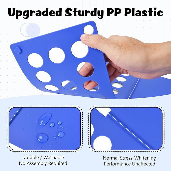 Kids Shirt Folding Board Perfect Size 15.75"x18.9" for Children Blue