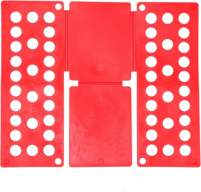 Clothes Folding Board, Blue Adjustable T-Shirt Folder,Kids clothes foldingboard 、Small Size for 1-9 Years Old、folding board for kids 15.7 x 18 Inch, Laundry Organizer for Adults and Kids(RED)