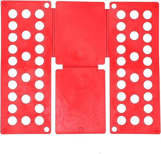 Clothes Folding Board, Blue Adjustable T-Shirt Folder,Kids clothes foldingboard 、Small Size for 1-9 Years Old、folding board for kids 15.7 x 18 Inch, Laundry Organizer for Adults and Kids(RED)