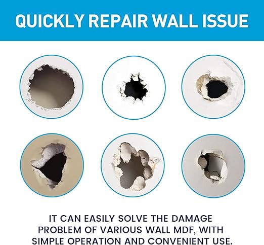 BONCART Spackle Wall & Drywall Repair Patch Kit with Tools | Includes Wall Putty, Scraper, Sanding Sponge, And Aluminum Patches. For Wall Cracks And Nail Holes.
