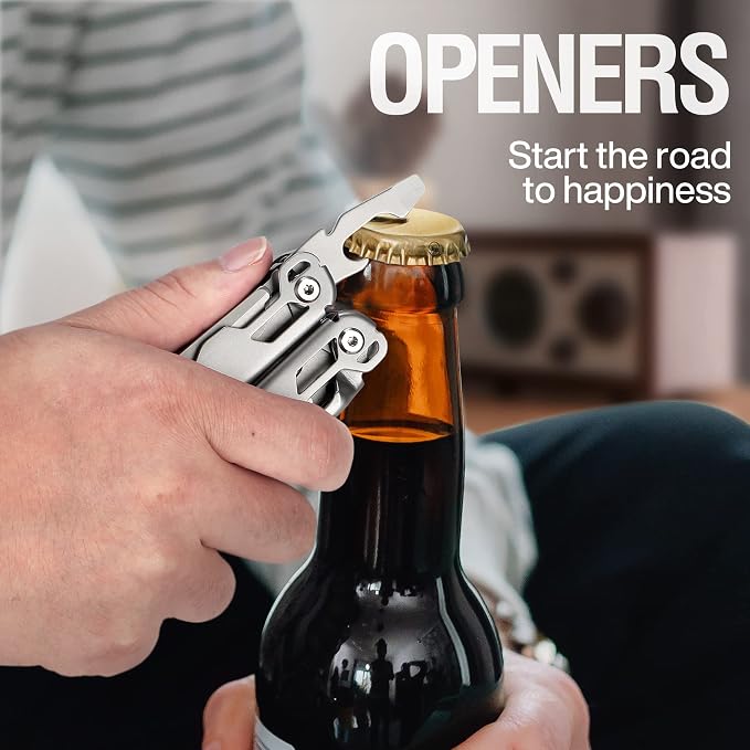 23 in 1 Multitool with Premium Gift Box, Cool Gadgets for Men (Silver) | Include Screwdrivers Saw Screwdrivers Bottle Opener Pliers Camping Knife, Best Gift for Boyfriend Son Dad Him Husband