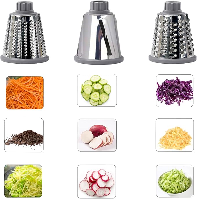 Dachenus Cheese Grater Rotary Cheese Grater,Versatile Cheese Shredder | Powerful suction cup base,Suitable for a wide range of ingredients,Safe hand-protection design,Detachable and easy to clean