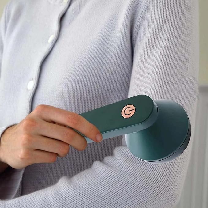 Lint Shaver, Clothes Shaver USB Rechargeable Electric Lint Remover Fabric Pill Remover for Clothing Furniture Green