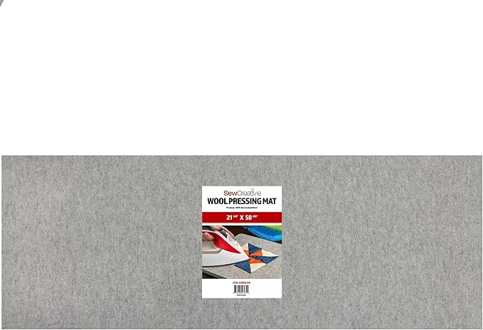 Wool Pressing Mat - Ironing Pad for Quilting & Sewing | Premium 100% New Zealand Felted Wool, by Sew Creative (21-5/8" x 58-5/8")