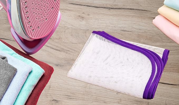 Ironing Mat Heat Resistant Ironing Cloth Protective Insulation Pad Mesh Irons Net Cloth Guard Protects Clothing Iron Delicate Garments Clothes Iron Pad Pressing Cloth Towel 20x14