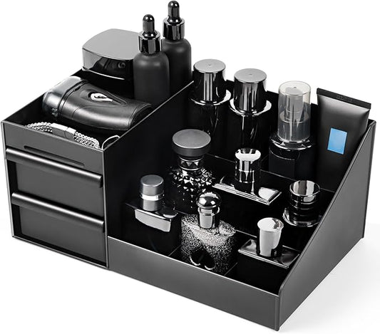 EXIN DECHEN Cologne Organizer for Men, Cologne Stand, Room Decor for Men | Perfume Organizer,Bathroom Organizer,Dresser Organizer,Cologne Stand for Men,Mens Essentials,Birthday Gifts for Men