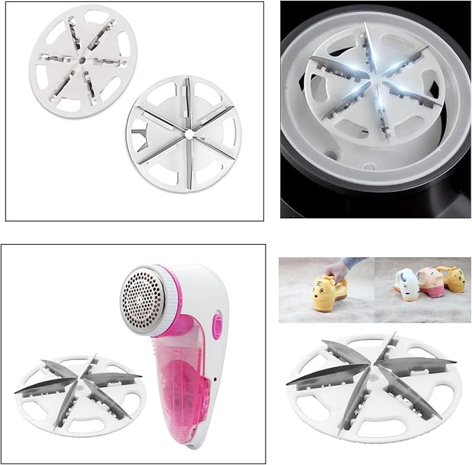 9 Pack Fabric Shaver Blades Replacement Electric Lint Remover Blade Parts for Rechargeable Sweater Defuzzer Battery Operated Pill Fuzz Remover Portable Lint Shaver Fabric Remover