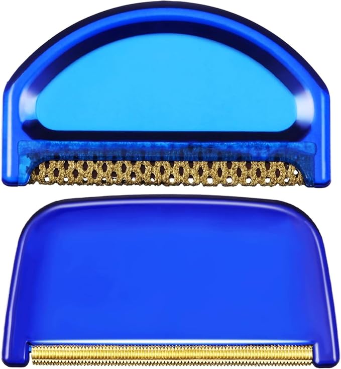Boao 2 Pieces Fine Wool Clothes Sweater Combs and Sweater Fabric Shaver, Multi-Fabric Garments De-Pilling De-fuzzing Lint Fuzz Balls Cleaning Tools to Remove Pills, Fuzz and Lint from Clothes