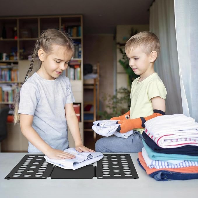 Kids Shirt Folder 15.75"x18.9" for Children Quickly Fold Laundry Folder | Child-Size Only, Durable PP Material, Space Saving Design, Easy Storage