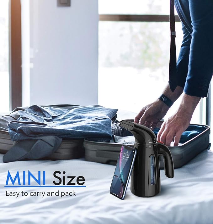 OGHom Steamer for Clothes, Handheld Clothing Steamer for Garment, 240ml Big Capacity 700W Portable Travel Steam Iron (Midnight Grey)