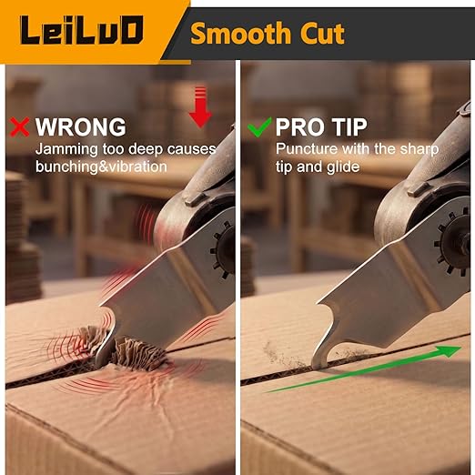 6 Pcs Gen-2 Oscillating Tool Hook Blade Cardboard Carpet Shingle Cutting Multi Tool Hook Knife Blade Compatible with DeWalt Makita Milwaukee and More