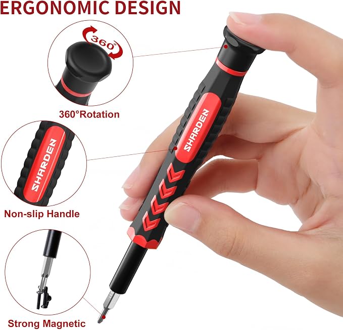 59 in 1 Small Magnetic Precision Screwdriver Set With Case | Multi-bit Screwdriver Set, Professional Electronic Tools Kit for iPhone, MacBook, Computer, Laptop, PC, RC, PS4, Xbox, Watch