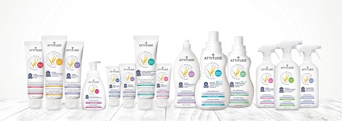 ATTITUDE Sensitive Skin, Hypoallergenic Fabric Softener, Fragrance Free, 33.8 Fluid Ounce, 35 Loads (Pack of 2)