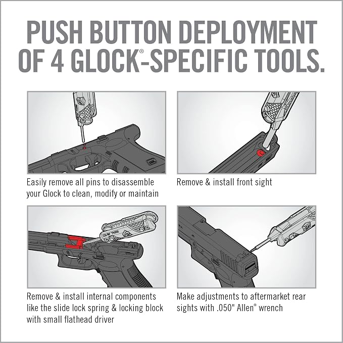 Real Avid Glock Accessories - Choose Between 2-in-1 Tool, 4-in-1 Tool or Pro Pack for Glock (Features Gun Mat, 2-in-1 Tool Cleaning Kit & Mag Tool)