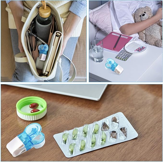 Portable Pill Taker 3 Pack Pill Popper for Blister Packs Pill Opener Tool for Nurses Household Gadgets Pill Punchers