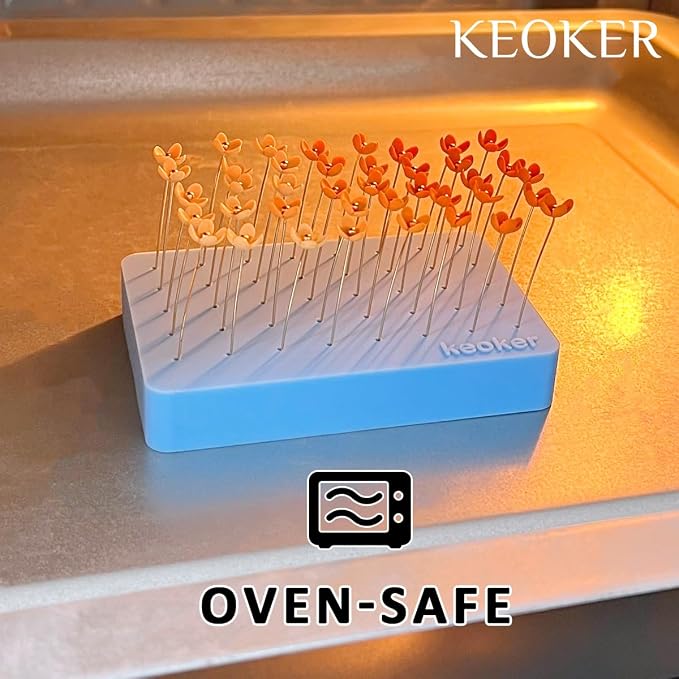 Keoker 2PCS Silicone Baking Mat for Polymer Clay, Stud Earring Application Board for Standing & Painting, Polymer Clay Tool