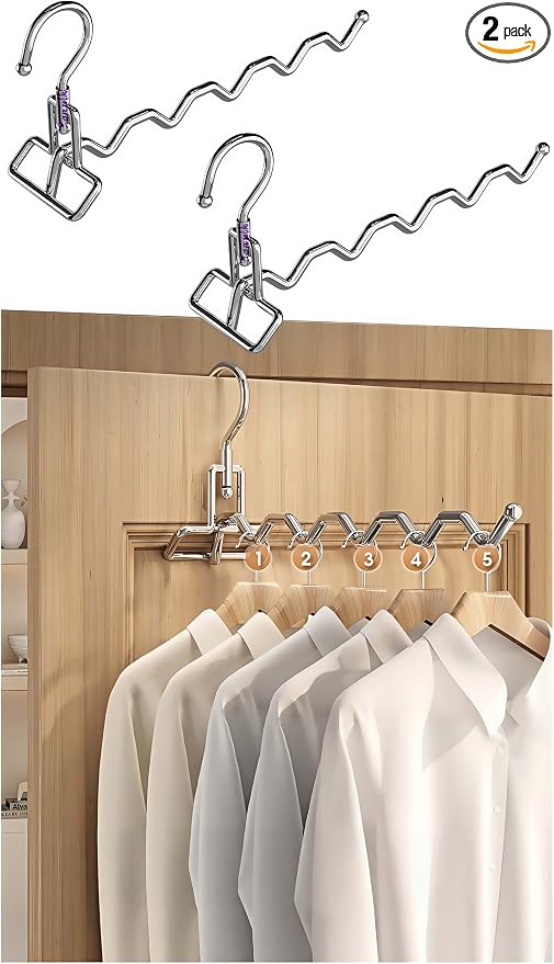2 Pack Silver Folding Wall Mount Laundry Drying Rack Stainless Steel | Easy Wall Mount Space Saver for Bathroom Closet Laundry Room Drying Storage