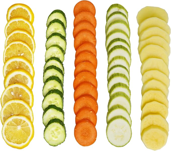 Safer Mandoline Slicer For Kitchen, Potato Slicer for Chips, Vegetable & Food Cutter, Thickness Adjustable 0.1-8 mm, Kitchen Faster Slice Artifact (Only Slicer)
