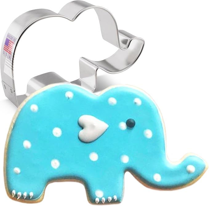 Ann Clark Cute Elephant Cookie Cutter, 4-1/4" Made in USA