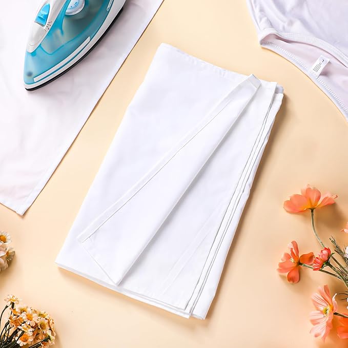 Mindsoft 3 Pcs Pressing Cloth for Ironing Cotton Cloth Pressing for Iron 14 x 24 Inch Fabric Press Clothing Sewing and Ironing Fabric Protector Press Tool