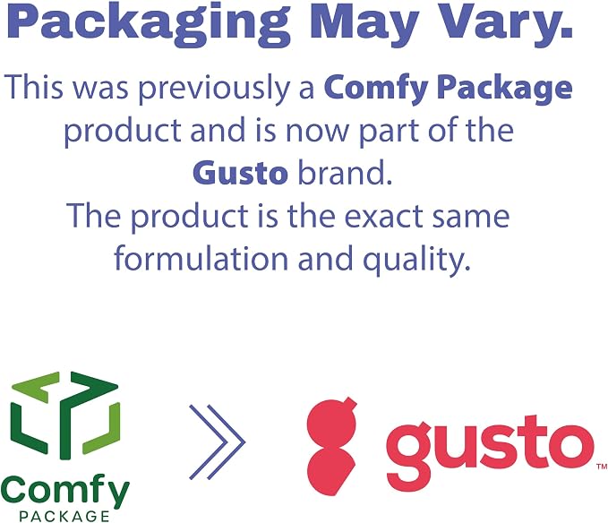 GUSTO 24 oz - 1 Compartment Meal Prep Containers with Lids – [50 Count] Reusable, Microwaveable, Dishwasher & Freezer Safe, BPA-Free Food Storage Boxes for Portion Control (Formerly Comfy Package)