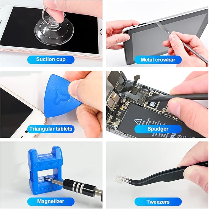 Screwdriver Sets 142-Piece Electronics Precision Screwdriver with 120 Bits Magnetic Repair Tool Kit for iPhone, MacBook, Computer, Laptop, PC, Tablet, PS4, Xbox, Nintendo, Game Console, etc