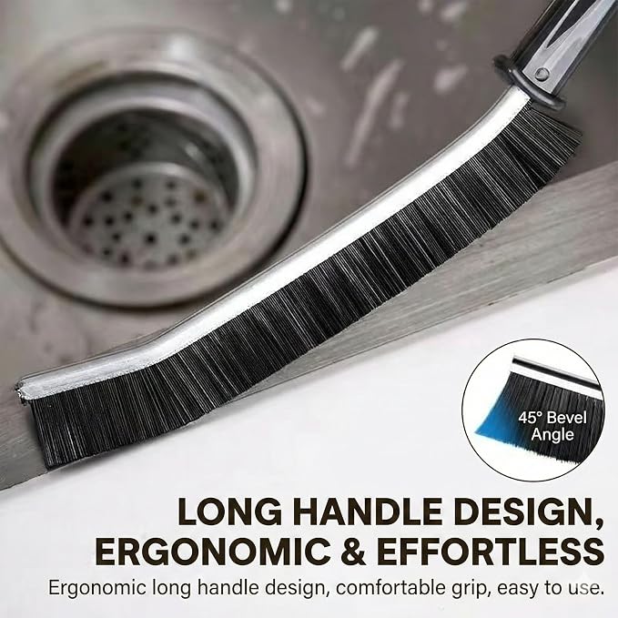 8 Pcs Hard Bristle Crevice Cleaning Brush,Gap Cleaning Brush,Grout Brush Gap Crevice Brush for Cleaning Narrow Spaces,Gap Cleaner Tool for Kitchen Sink Window Tracks Bathroom Corners