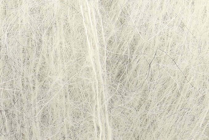 Mohair and Silk Yarn Drops Kid-Silk, 0 or Lace, 2 Ply, 0.9 oz 230 Yards per Ball (44 Moonshine)