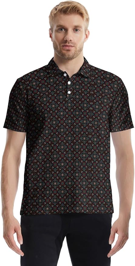 Polo Shirts for Men Moisture Wicking Mens Polo Shirts Patriotic Shirts for Men