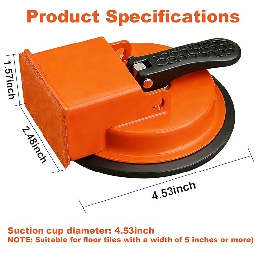 Floor Gap Fixer Tool, Heavy Duty Laminate Flooring Repair Tool with Enhanced Vacuum Suction Cup, Professional Plank Puller for Smooth Surface Wood Tile Hardwood Floor Gaps