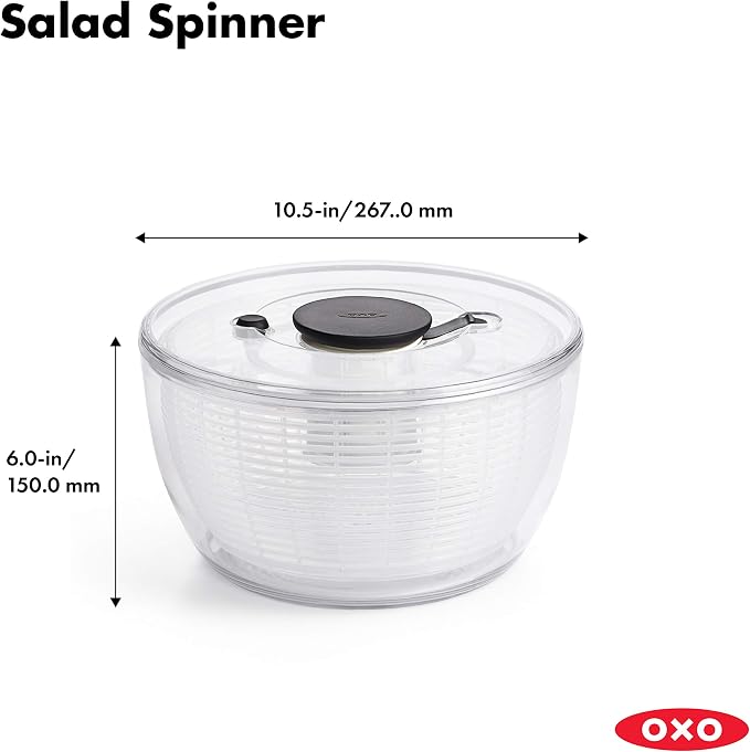 OXO Good Grips Salad Spinner (6.22 Qt.) and 2-Piece Plastic Cutting Board Set
