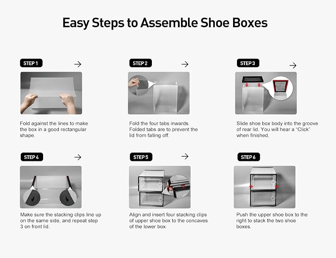 Kuject X-Large Shoe Storage Boxes 12 Pack, Clear Stackable Shoe Organizer | Shoe Case for Closet, Entryway & Under-Bed Storage, Drop-Front Design, Space-Saving Solution for Family Organization,Blue