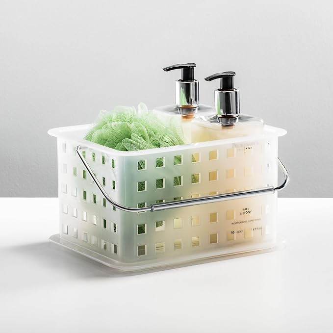 InterDesign iDesign Small Shower Caddy, Clear Frost (Pack of 9)