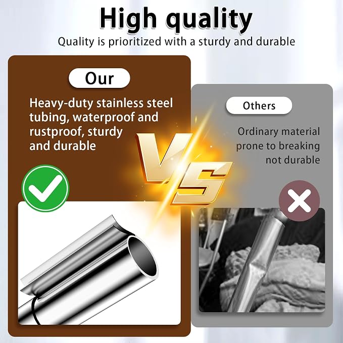 Clothes Drying Rack,Dry Rack for Clothes 36-68" Satin Finish Thickened Stainless Steel Heavy-Duty Tripod Base Space-Saving Collapsable 3 Rotatable Arms