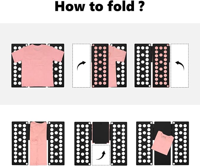 Kids Shirt Folder 15.75"x18.9" for Children Quickly Fold Laundry Folder | Child-Size Only, Durable PP Material, Space Saving Design, Easy Storage
