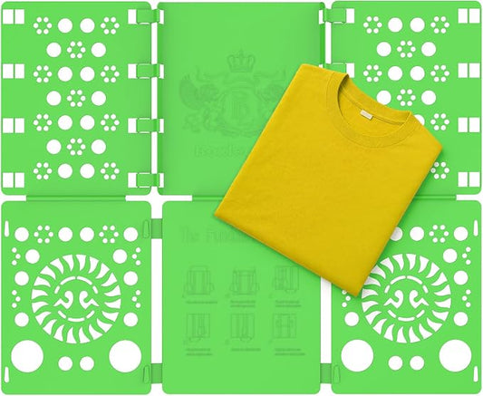 BoxLegend V3 Shirt Folder Board Tshirt Clothes Folding Board Durable Green | Shirt Folding Board,Plastic,For Adults and Kids,Laundry Sorter and Liner,Flip and Fold