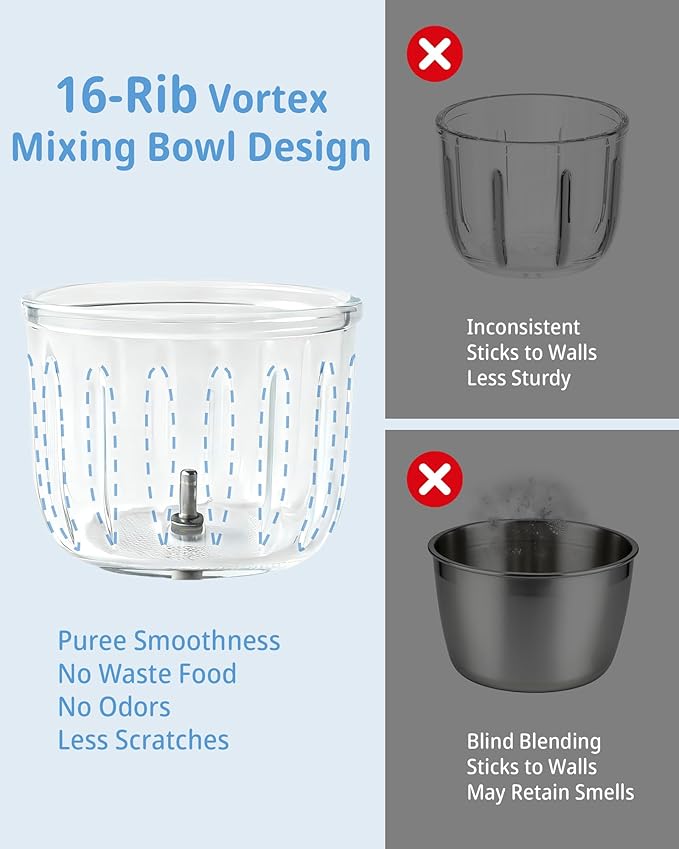 SosekiBaby Tutto Baby Food Maker with Glass Bowl One Step Baby Blender-Food Processor and Steamer Puree Grinder 316L Stainless Steel Blades Auto Cooking & Easy Cleaning-BPA-Free Ivory