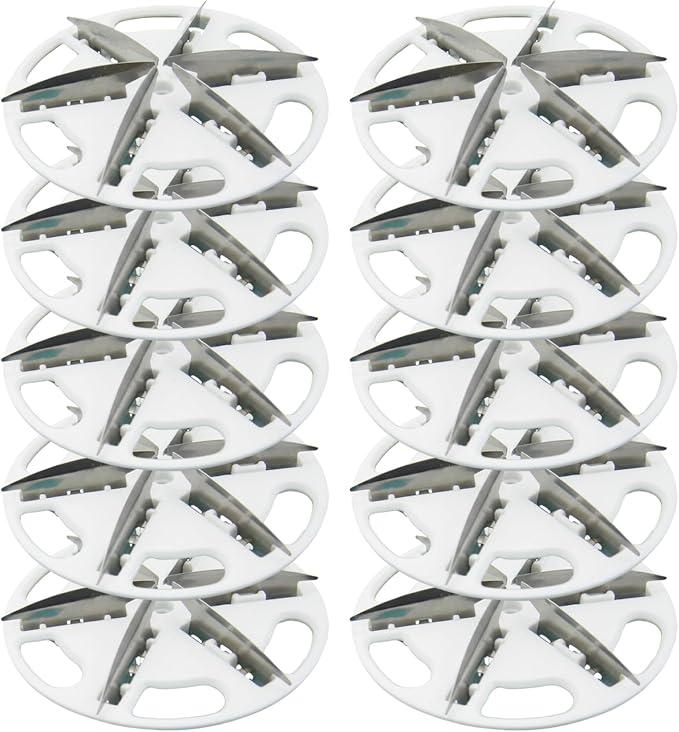 10-Pack Fabric Shaver Replacement Blades, 57mm Alloy Pill Shaver 6-Blade Head for Efficient Lint & Pill Removal