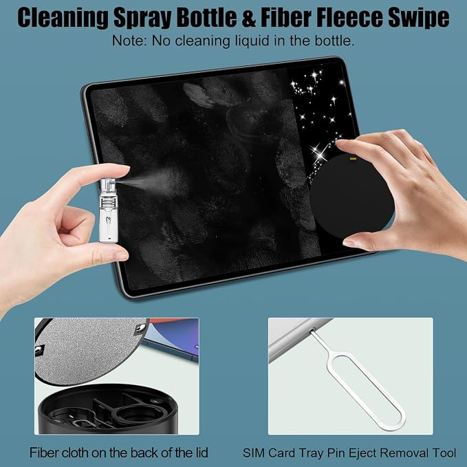 VICHYIE 20 in 1 Multifunctional Cleaner Kit for Electronic Devices (Black) | Keyboard Cleaning Brush, Headphones Cleaner Kit for AirPods, Multi-Tool for Cleaning Laptop, Earbuds, Camera, Cellphones