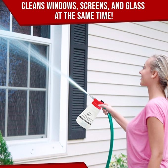 Full Crystal Window Cleaner Refill, 1lb Powder, Cleans Up to 80 Windows