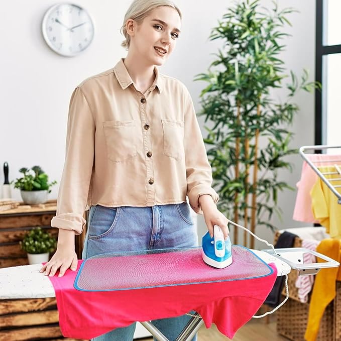 3 Pack Pressing Cloth for Ironing,Ironing Cloth to Protect Clothes,Clothes Scorch-Saving Iron Protector Insulation Pad,Polyester Mesh Iron Pressing Mat for Easy Irons Sewing,3 Colors