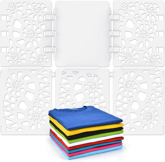 BoxLegend Shirt Folder Board V2 T Shirt Folder Folding Board Pure White | Durable Plastic, Easy to Fold Clothes, Travel-Friendly