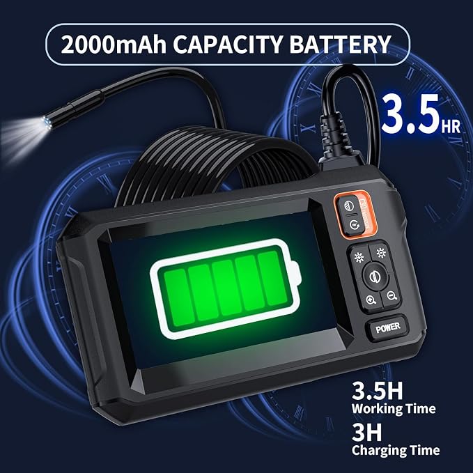 Daxiongmao Endoscope Camera with Light, 1080P HD Borescope, IP67 Waterproof Snake Camera – Ideal for Inspecting Walls, Vents, Automotive Engines, Pipes – A Great Gift Tool for Men (16.5ft)